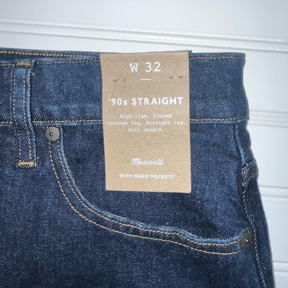 Madewell "The 90's Straight Jean" NWT sz. 32 - Picture 13 of 13